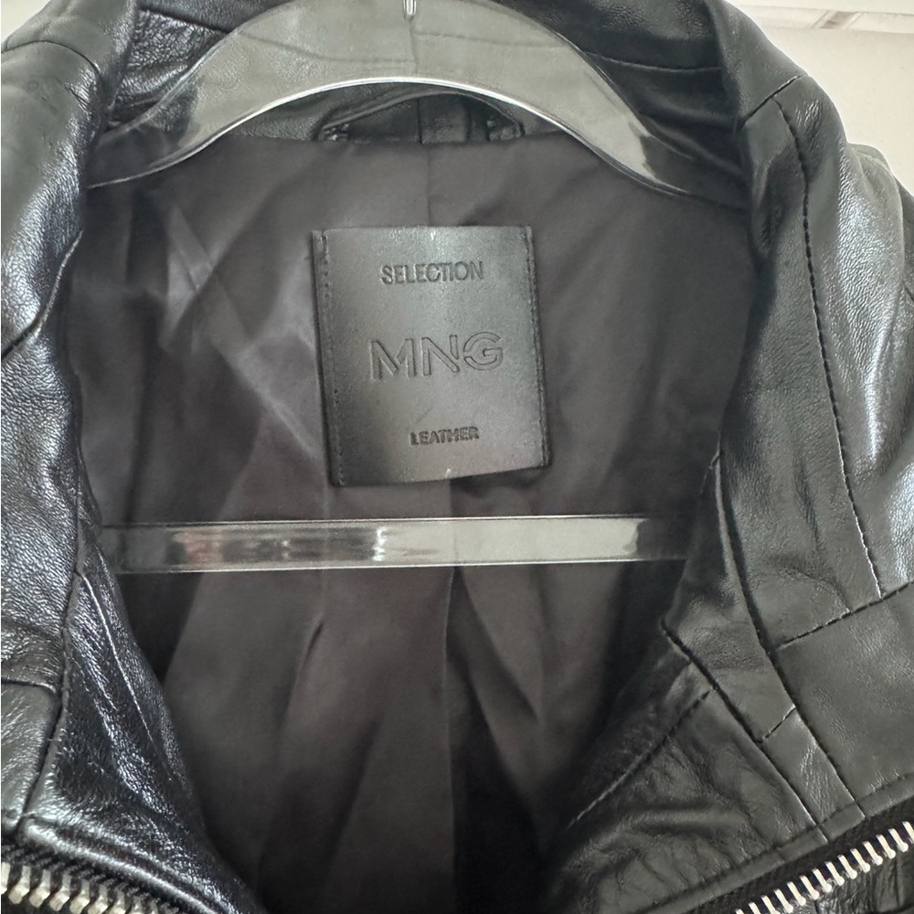 Mango Selection Oversized Patchwork Leather Coat - image 8